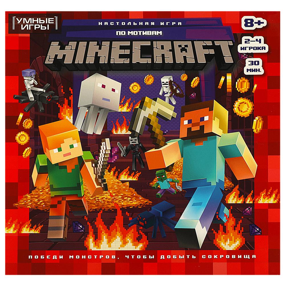 Игра Настольная Ходилка По мотивам Minecraft: 40 карточек.