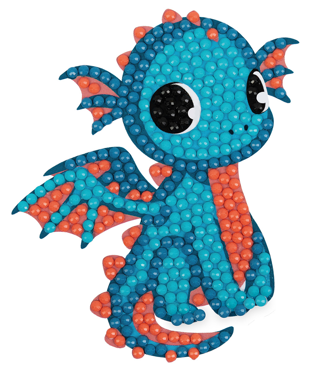 Творч Кристальная мозаика 8*9 магнит Дракончик