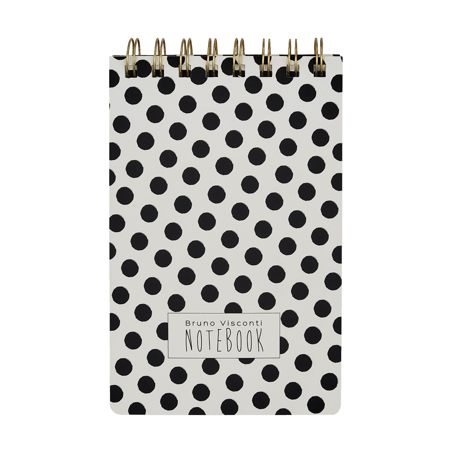 Блокнот А6 100л лин BV Cute Journal Black&White. Горошек