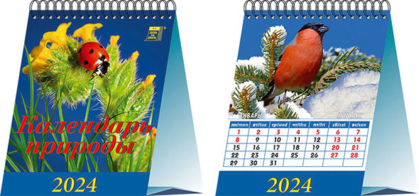 Календарь настольный 2024 (домик) 10403 Календарь природы