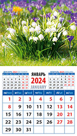 Календарь на магните 2024 20420 Ландыши