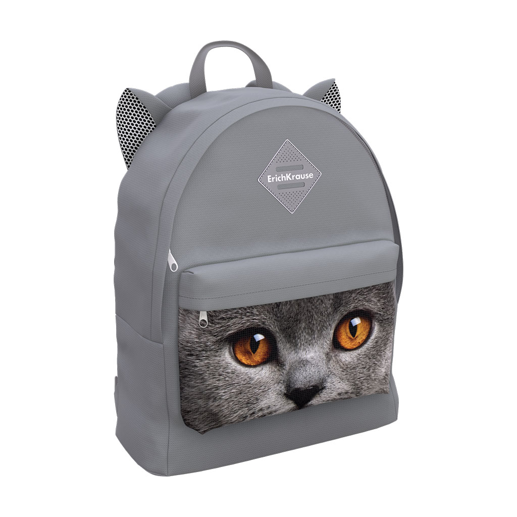 Рюкзак молодежный EK Animals Grey Cat