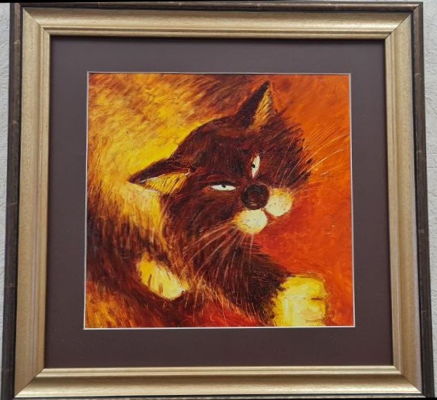 Картина "Хитрый кот"