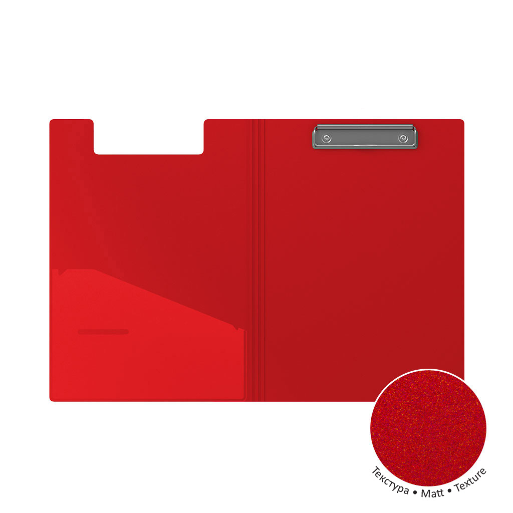 Папка-планшет А4 двойной EK Matt Classic красный