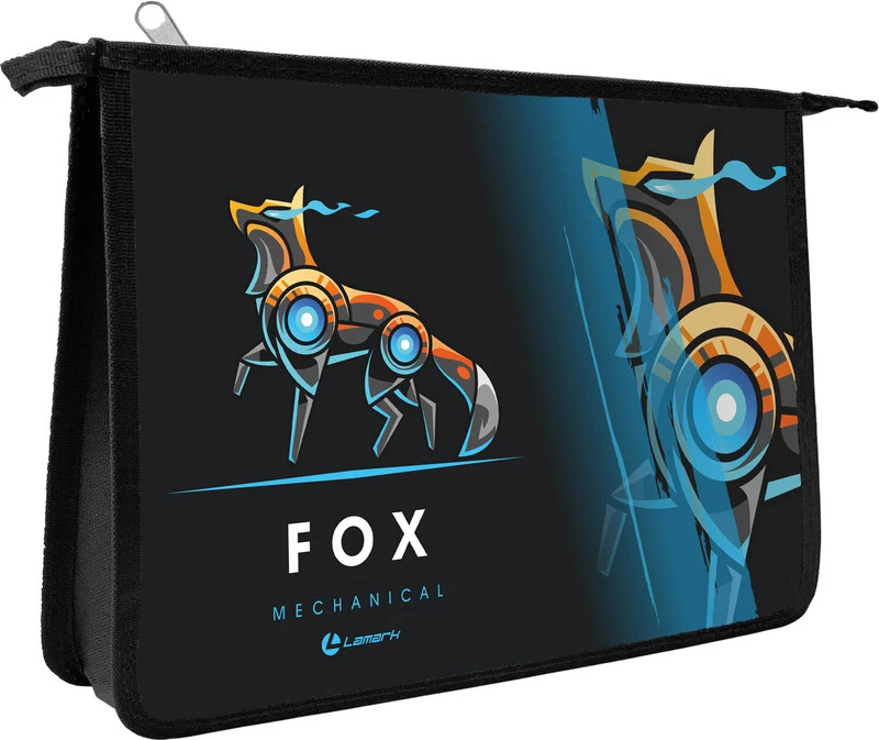 Папка для тетрадей А4 1отд на молнии Lamark Fox
