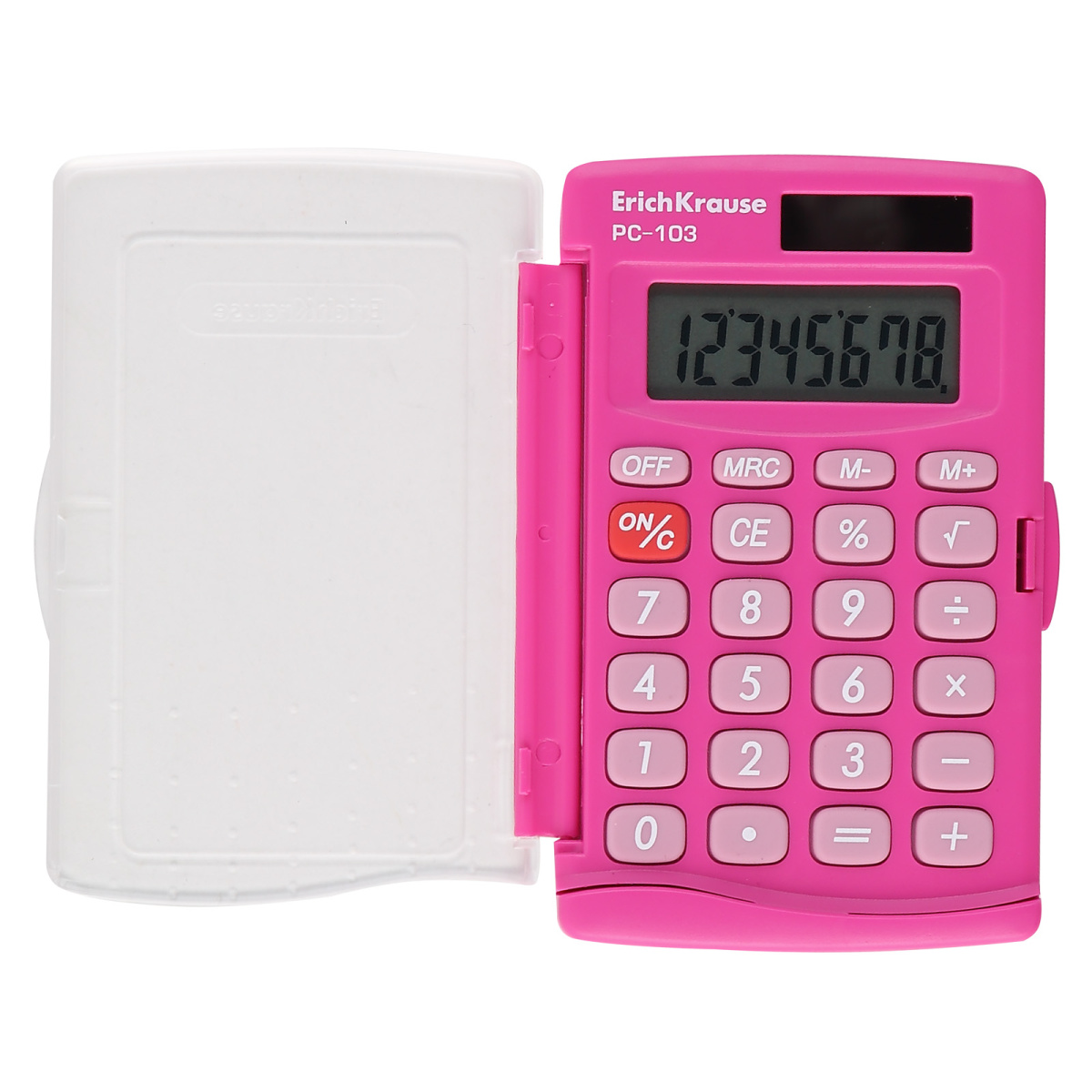 Калькулятор карманный 8 разр. EK Neon PC-103 розовый