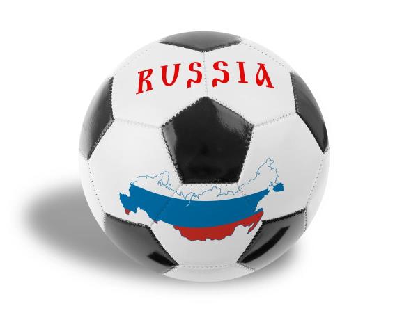 Мяч футбольный Россия 5 размер (карта) +игла +сетка