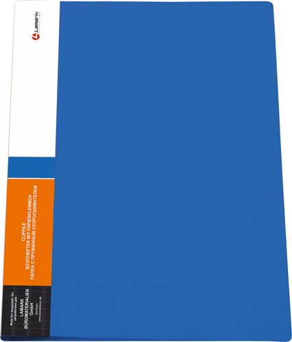Папка-скоросшиватель Lamark синяя 0,60мм, 17мм
