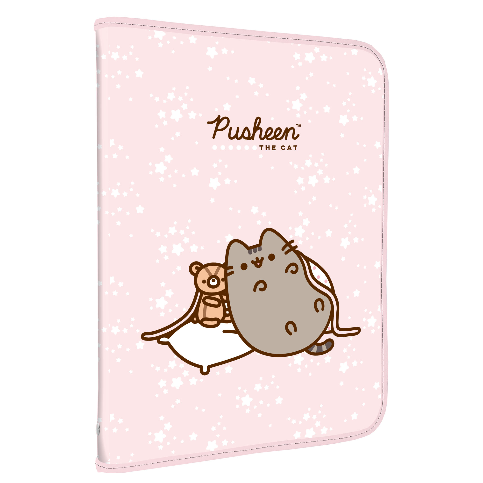 Папка для тетрадей А4 1отд на молнии Pusheen