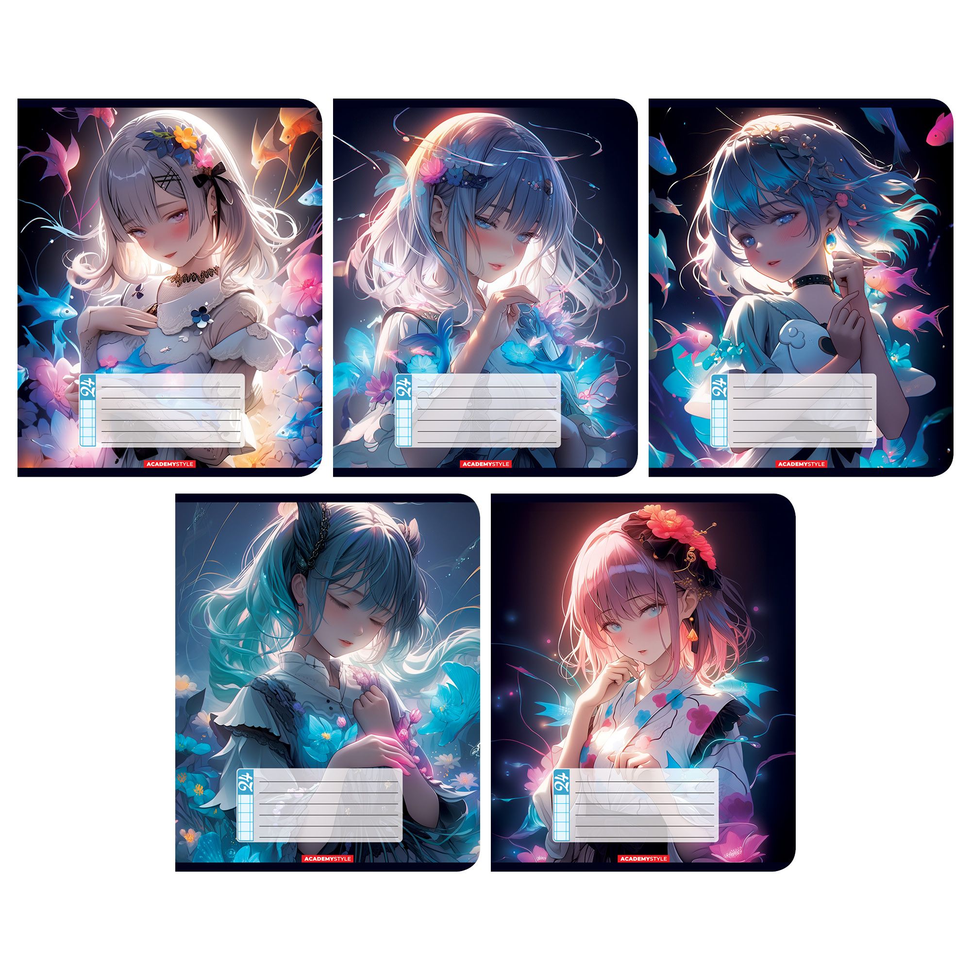 Тетрадь 24л клетка Нимфы