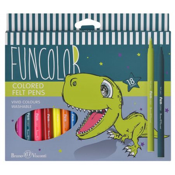 Фломастеры 18 цв BV FunColor