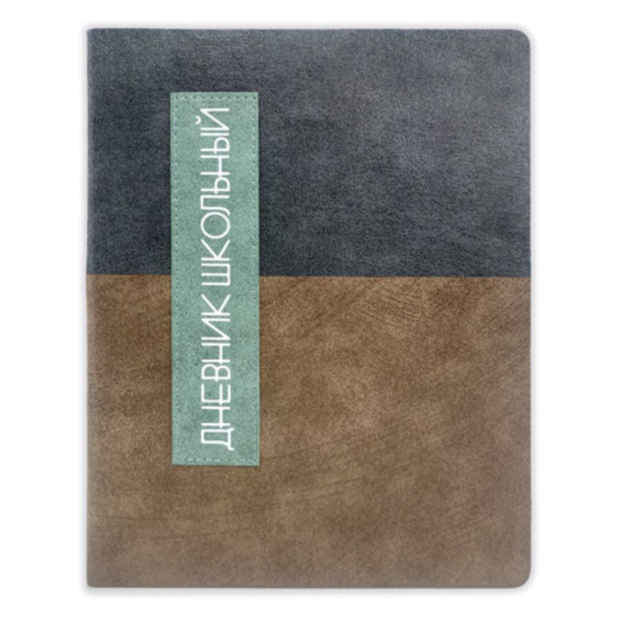 Дневник ст кл иск.кожа Геометрия (сизо-черный)