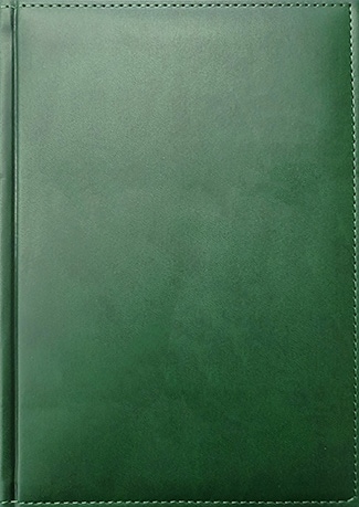 Ежедневник А5 Sorrento зелёный, полудат