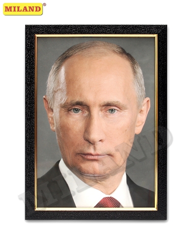Портрет Путин В. В. А4 в рамке под стеклом