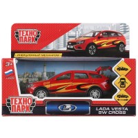 Машина LADA VESTA sw cross спорт металл 12см, инерц.