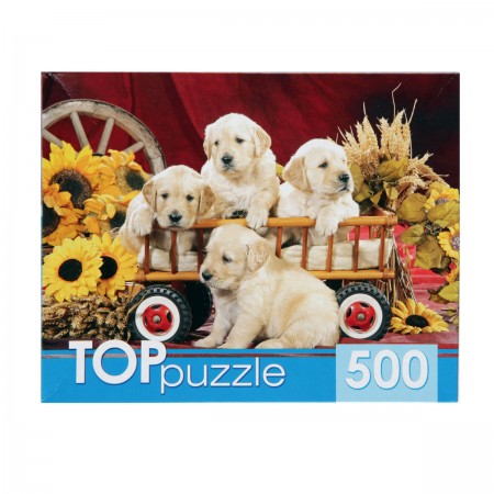 Пазл 500 Toppuzzle Щенки лабрадора