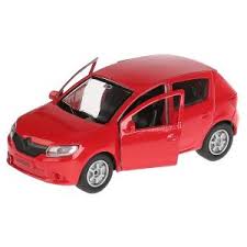 Машина Hyundai Santafe металл 12см, открыв. двери, инерц, красный