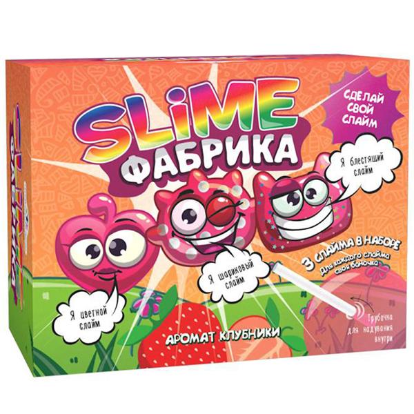 Набор для экспериментов Фабрика слайма Клубника