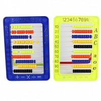 Счеты с подставкой 15*22см в ассортим пласт