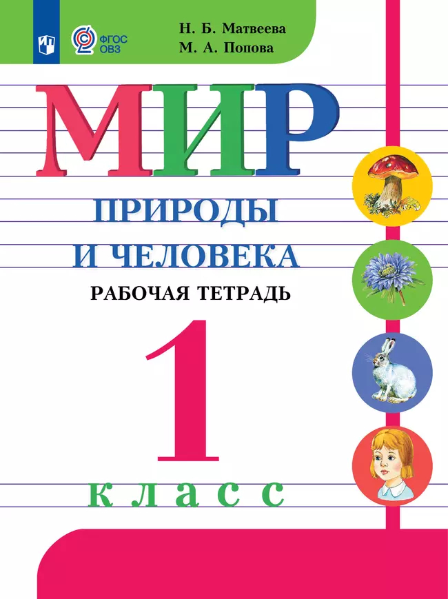 Мир природы и человека. 1 класс: Рабочая тетрадь ФГОС ОВЗ