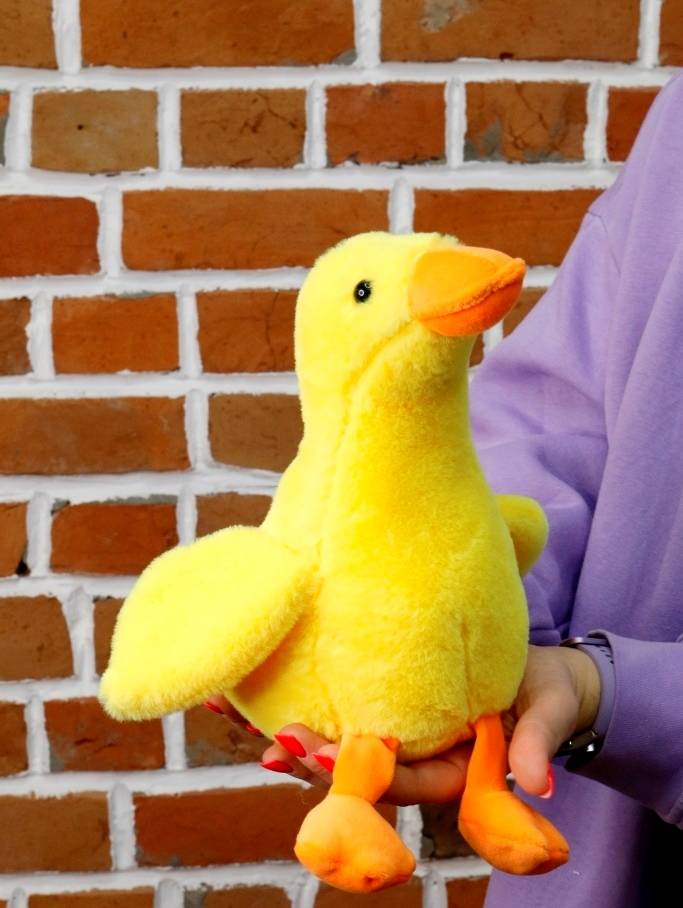 Игрушка мягконабивная Duck, yellow, 22 см