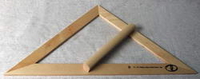 Треугольник классный деревянный 45*90*45гр
