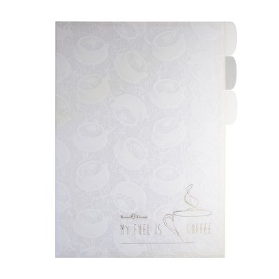 Папка-уголок 3 отд с рис BV Кофе брейк