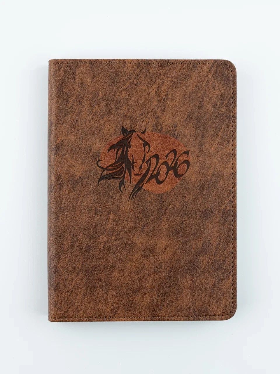 Ежедневник А6 2026 ТУРИН темно-коричнев +коричн