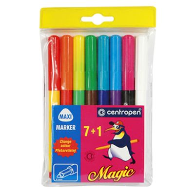Фломастеры магические 7+1цв Centropen Magic в пл