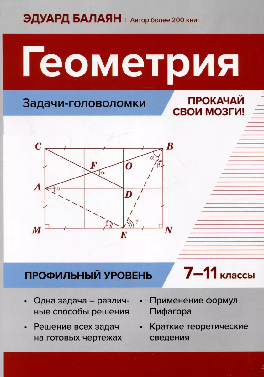 Геометрия. 7-11 классы: Задачи-головоломки: Прокачай свои мозги!: Профильный уровень