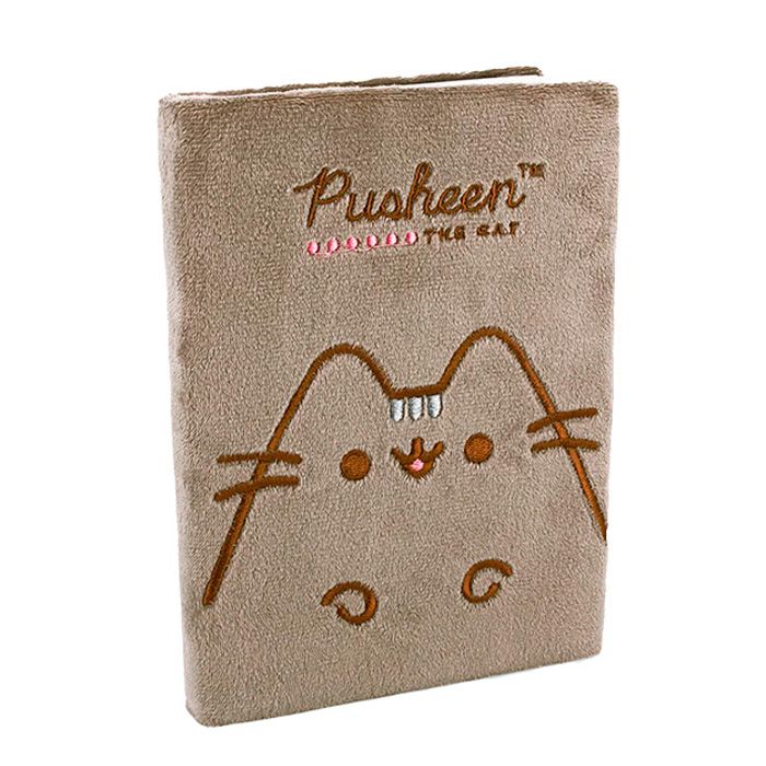 Блокнот А5 80л лин в плюшевой обложке с вышивкой