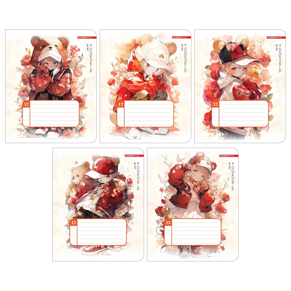 Тетрадь 12л линейка С ушками