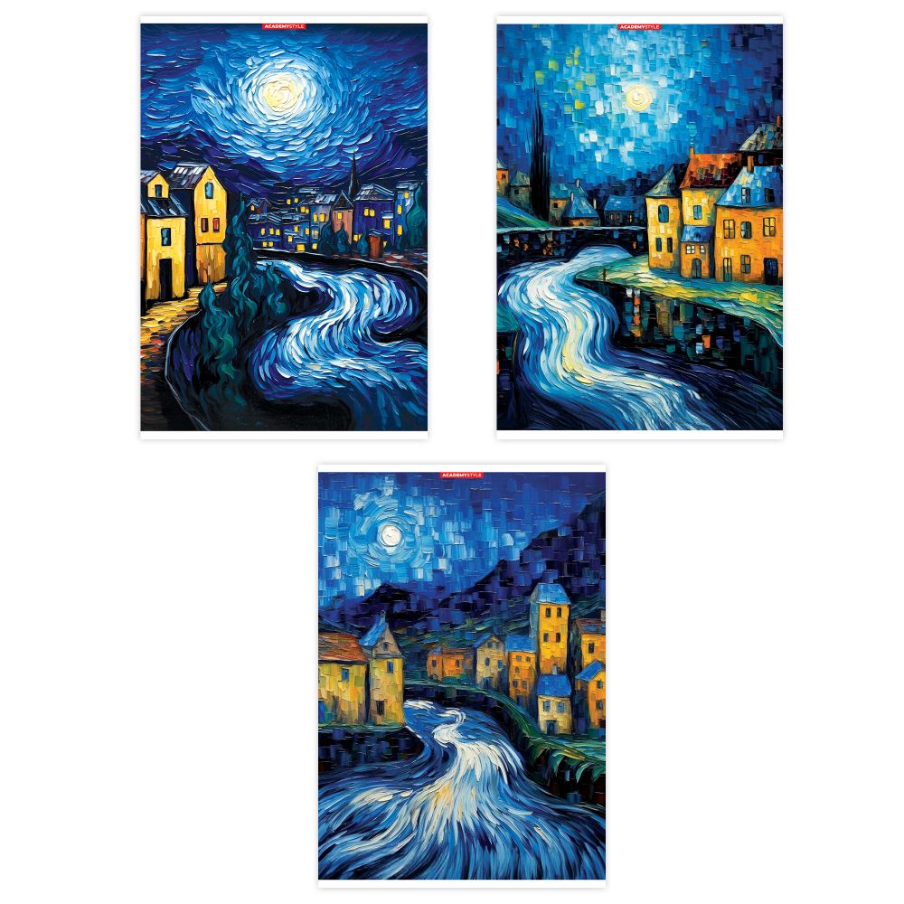 Тетрадь А4 48л кл Город Ван Гога