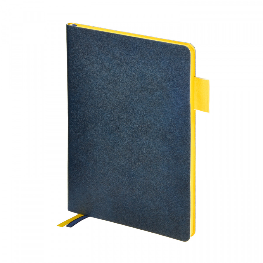 Ежедневник А5 BV Boston темно-синий citric обрез