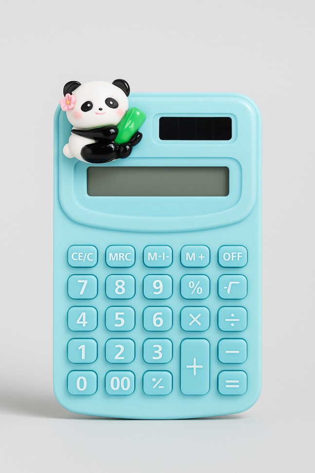 Калькулятор карманный 7 разр. Алеф Bamboo panda, green