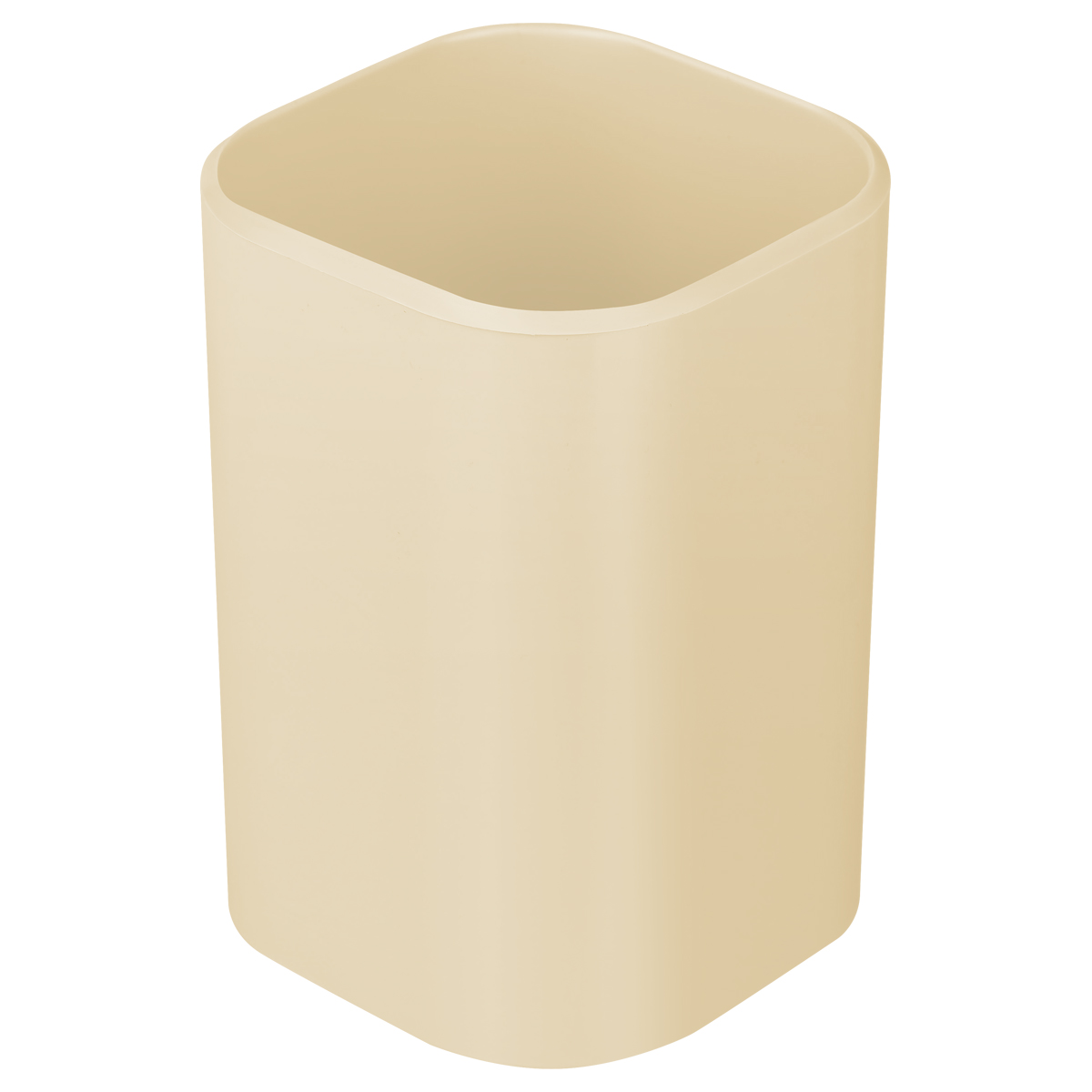 Подставка д/пиш. принадл. Стакан Стамм Фаворит квадрат бежевая