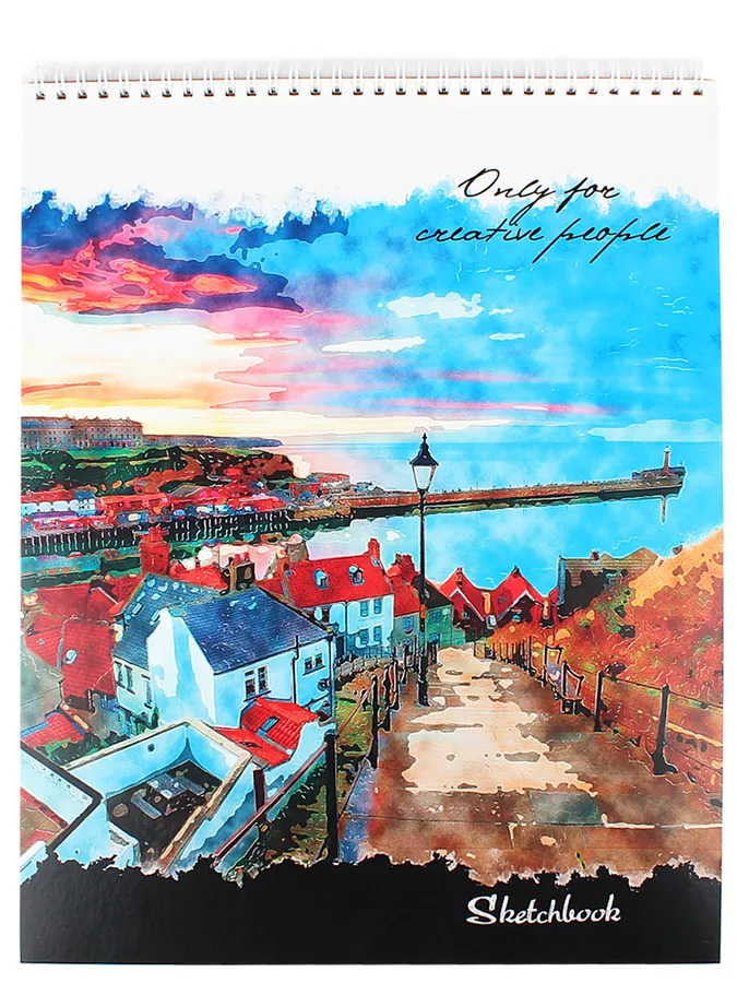Скетчбук А3 30л Приморский город 100г/м2