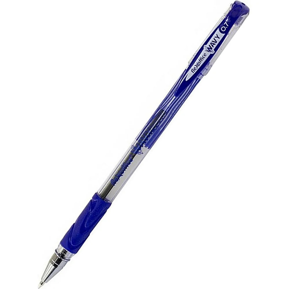 Ручка шариковая красная Flexoffice Wavy 0,7 мм