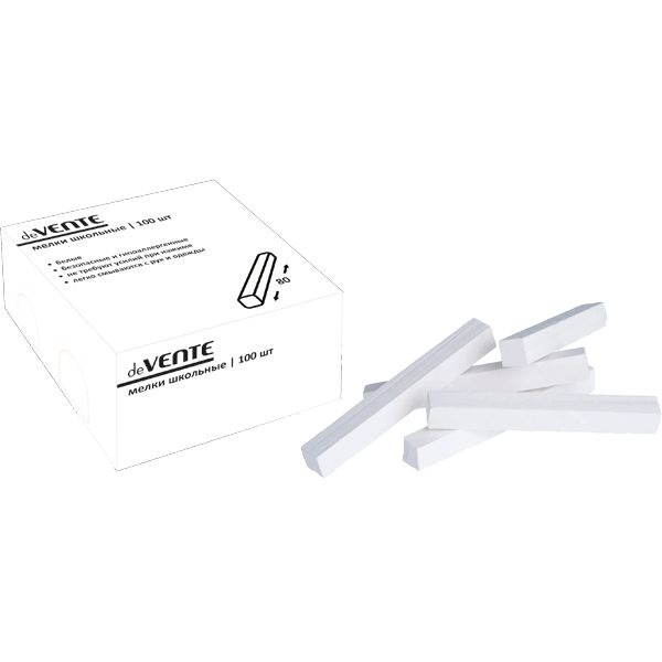 Мел белый штучный квадратный