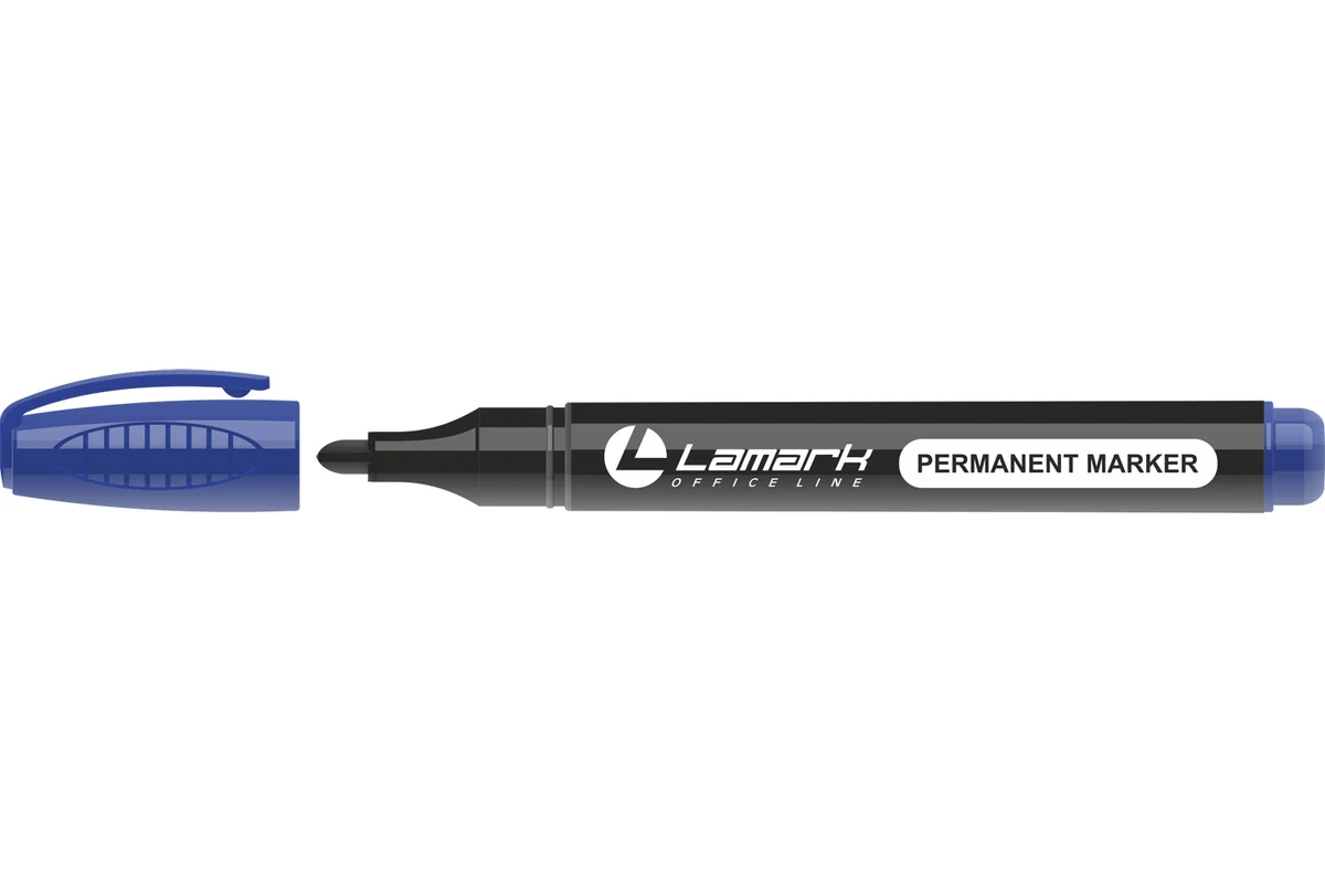 Маркер перм. синий LAMARK 3-5 мм