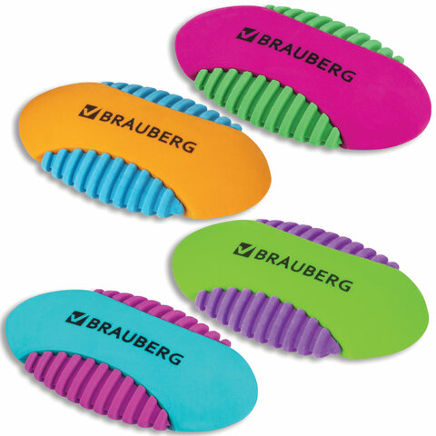 Ластик Brauberg mix овальный ассорти