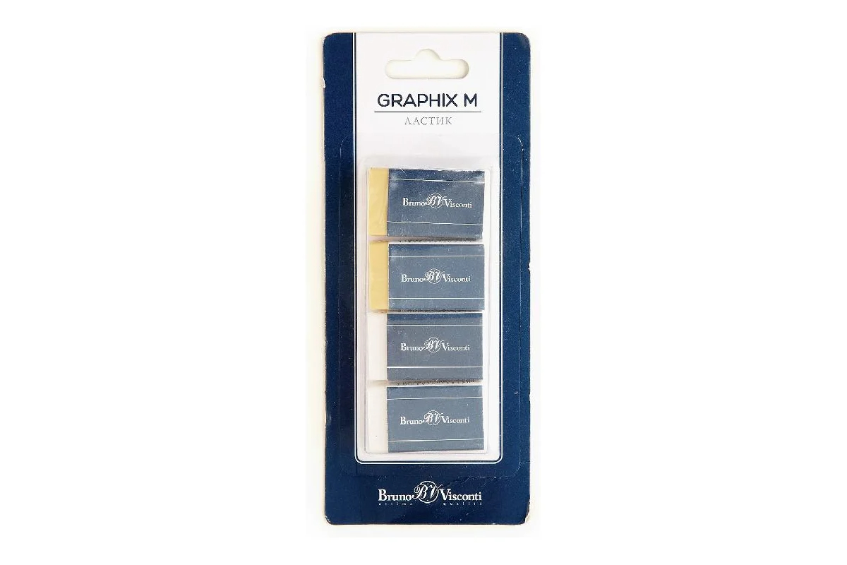 Ластики 4шт Bruno Visconti Graphix прямоуг