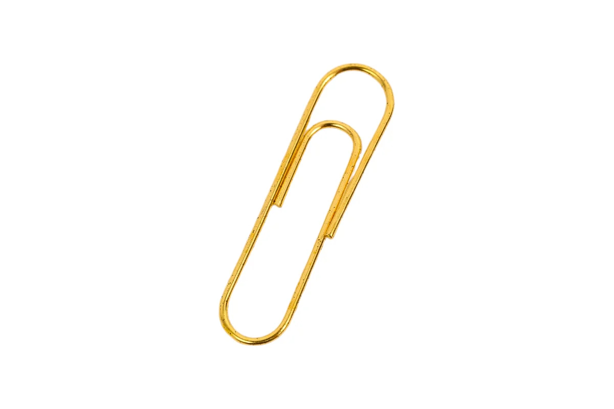 Скрепки 28мм 100шт Lamark золото