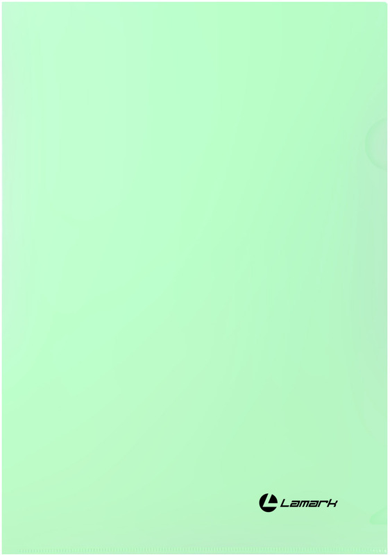 Папка-уголок 1 отд однотонная мятная 0,18 мм А4 Пастель