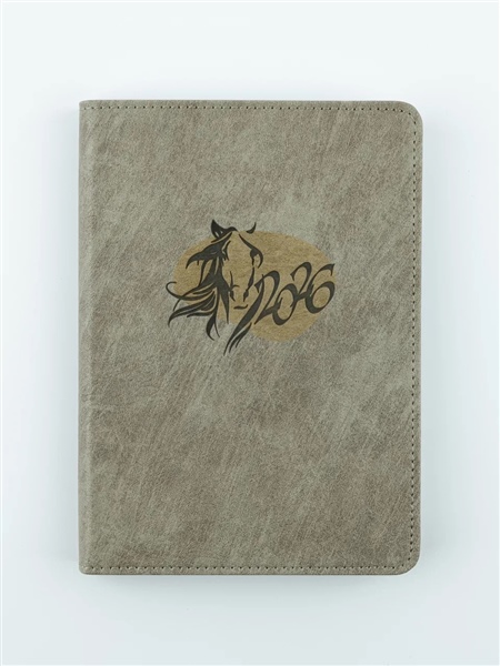 Ежедневник А6 2026 ТУРИН светло-серый+песочный