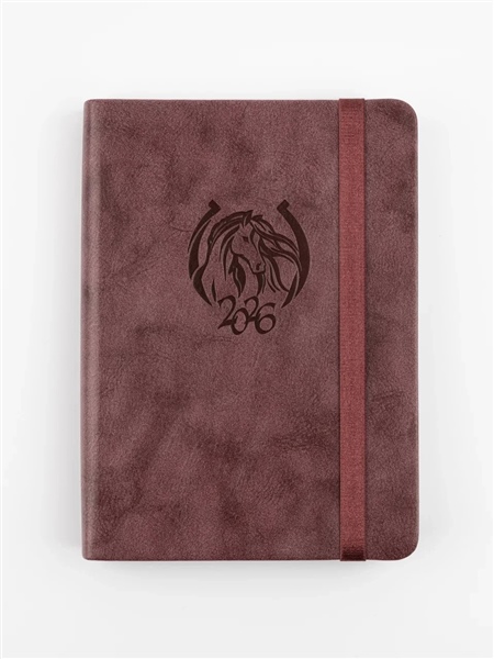 Ежедневник А6 2026 ТОСКАНА каштановый бургунди