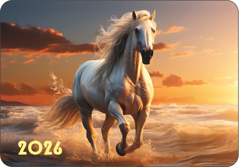Календарь карманный 2026 Год лошади - На закате 70х100мм