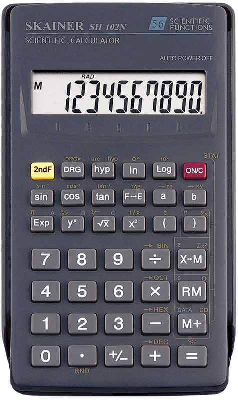 Калькулятор научный 10 разр. Skainer SH-102N 71х134 мм черный