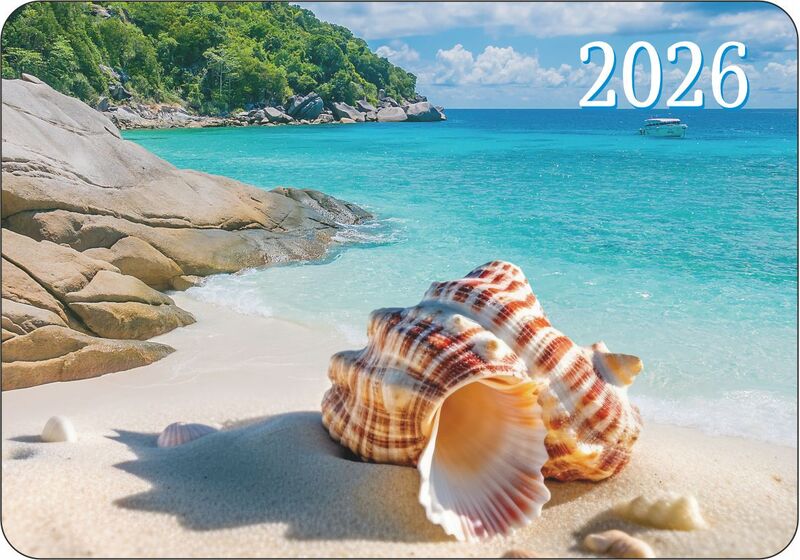 Календарь карманный 2026 На берегу океана 70х100мм