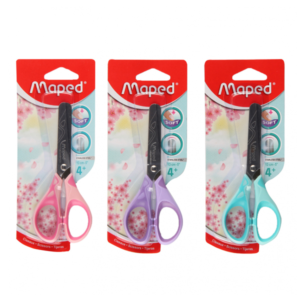 Ножницы 130 мм Maped Essential Soft, пастель